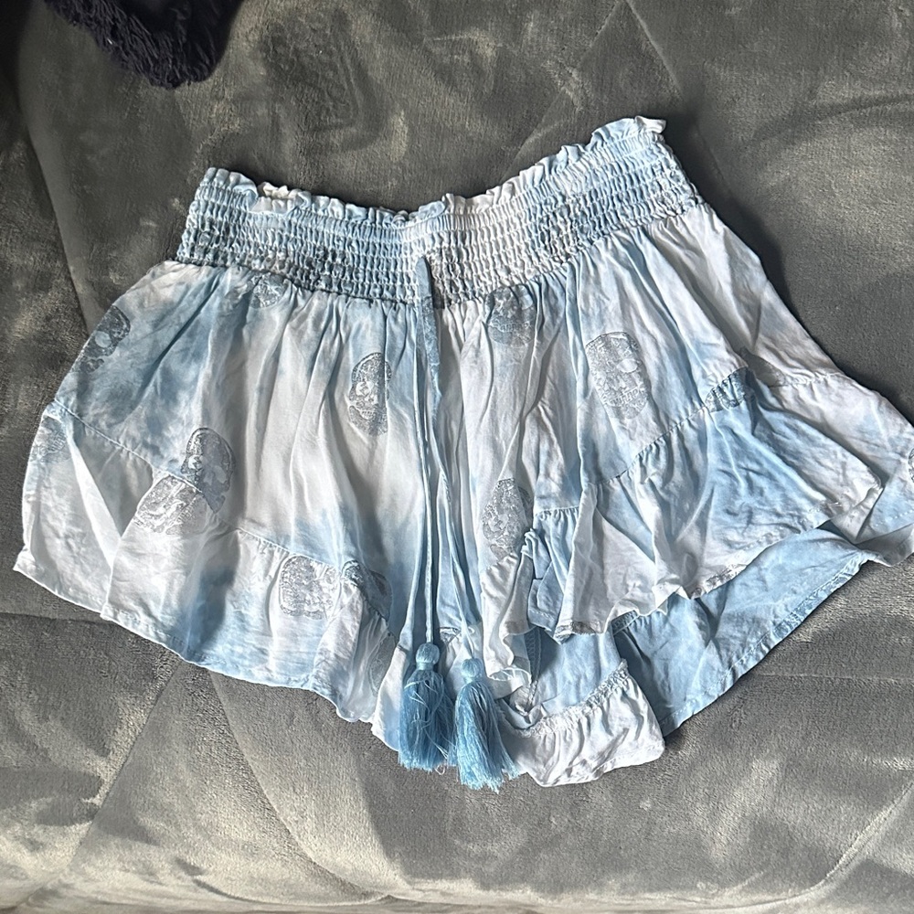 Surf Gypsy Sky Blue High Waist Shorts